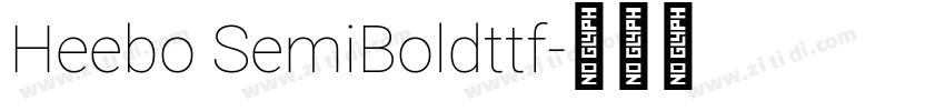 Heebo SemiBoldttf字体转换